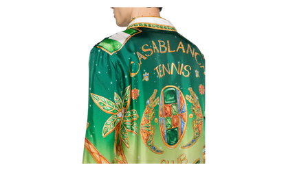 Cuban Collar Long-Sleeve Shirt "Joyaux D'Afrique" MS24 SH 006 01 JOYA