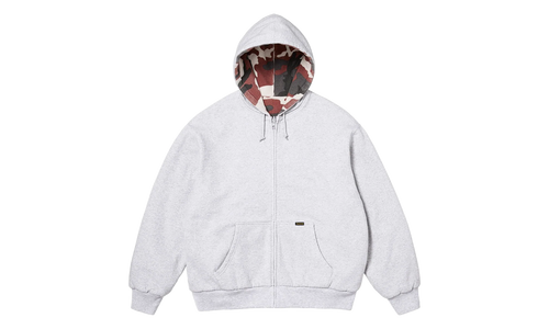 Reversible Work Zip Up Hooded Sweatshirt "FW25 - Heather Grey" SU26974