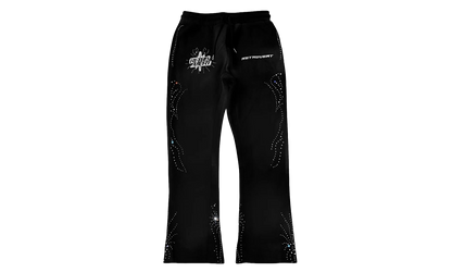 Rhinestone Sweatpants "Black" RET026