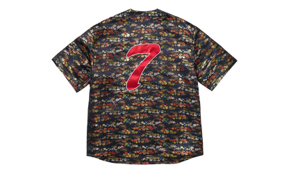 Floral Jacquard Jersey "SS26 - Navy" SU27412