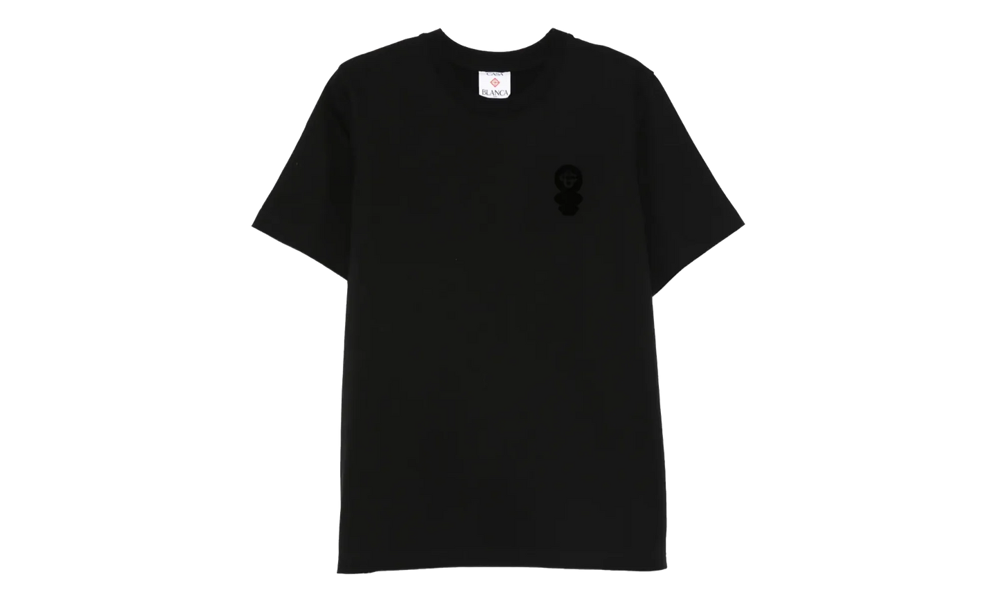 Squash Logo Flock T-Shirt "Black" MSS26JTS00106