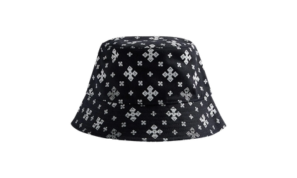 Cross Bandana Bucket Hat "Black/White" PF24HA030120119