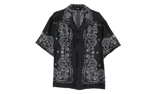 Bandana Paint Bowling Shirt "Black" AMTOSH1049 001
