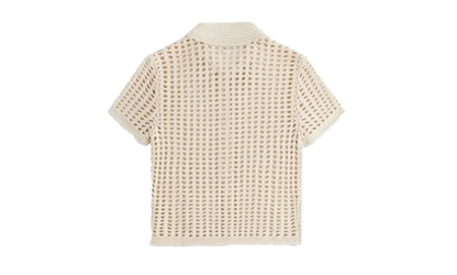 Rhea Knit Polo Top WMNS "Beige" khw030532 105