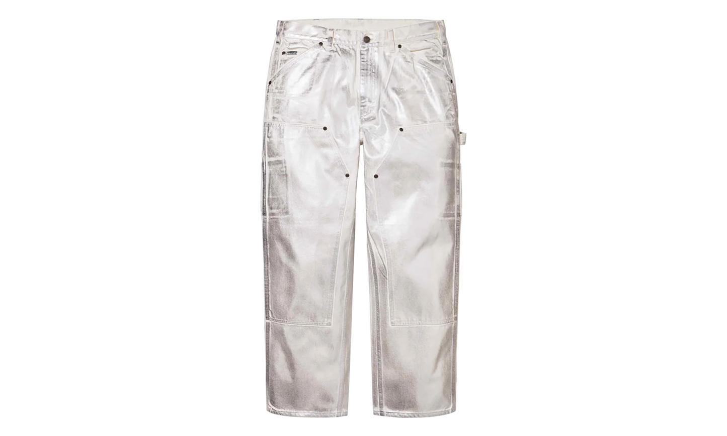 MM6 Maison Margiela Foil Double Knee Painter Pants "SS24 - Natural" SU27240