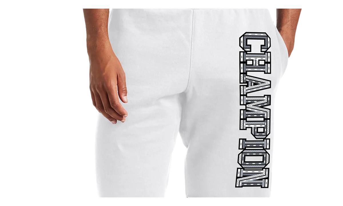 C-Life 10" Reverse Weave Cutoff 3-D Logo Shorts "White" 89597 586528 100