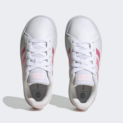 Kids' Grand Court Lifestyle Tennis Lace Up Shoes