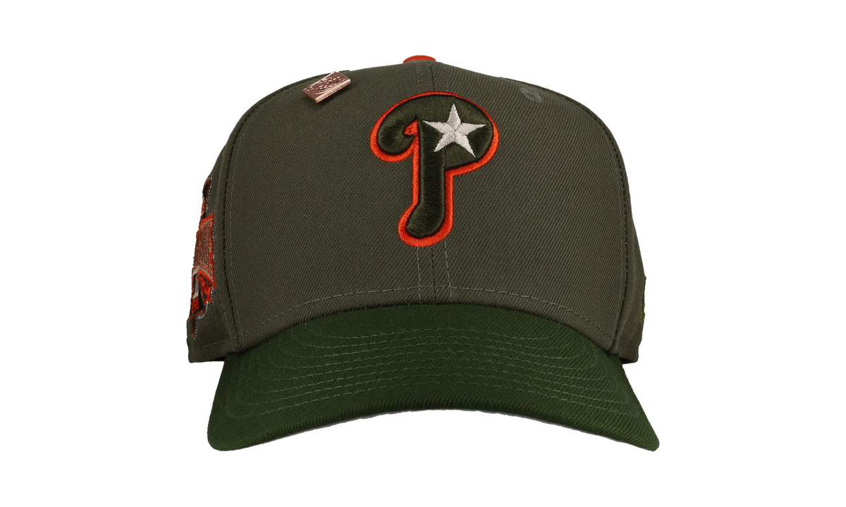 59FIFTY Philadelphia Phillies 1996 All Star Game Fitted Hat "Olive / Orange" NE349