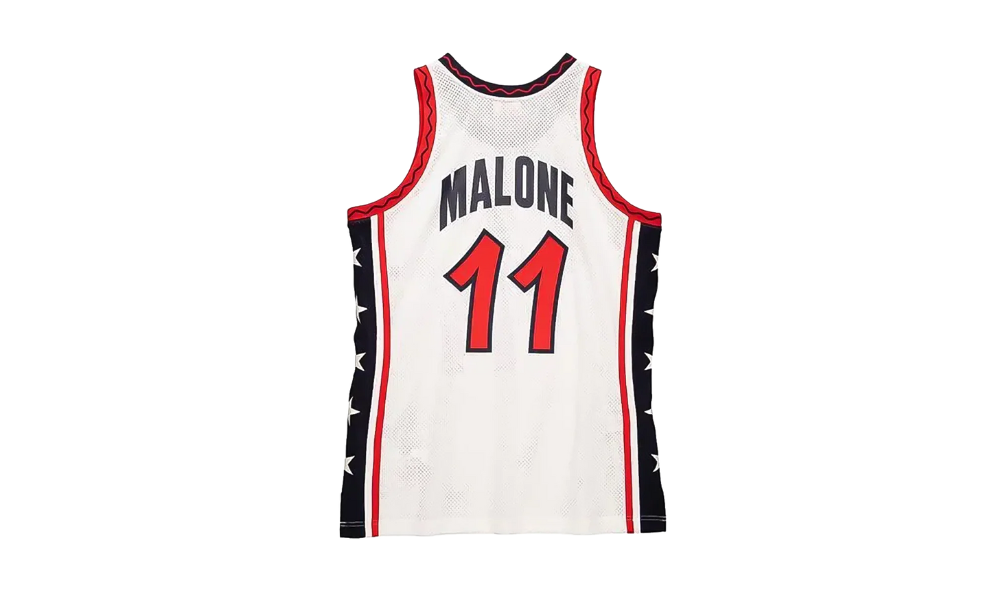 NBA Karl Malone Authentic Jersey "1996 USA Dream Team - White" AJY4CP20042 USAWHIT96KMA