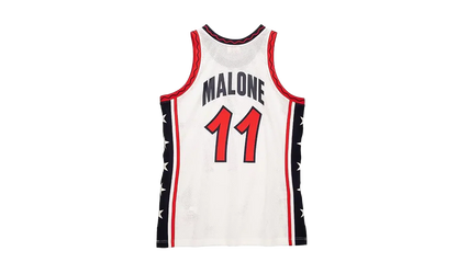 NBA Karl Malone Authentic Jersey "1996 USA Dream Team - White" AJY4CP20042 USAWHIT96KMA
