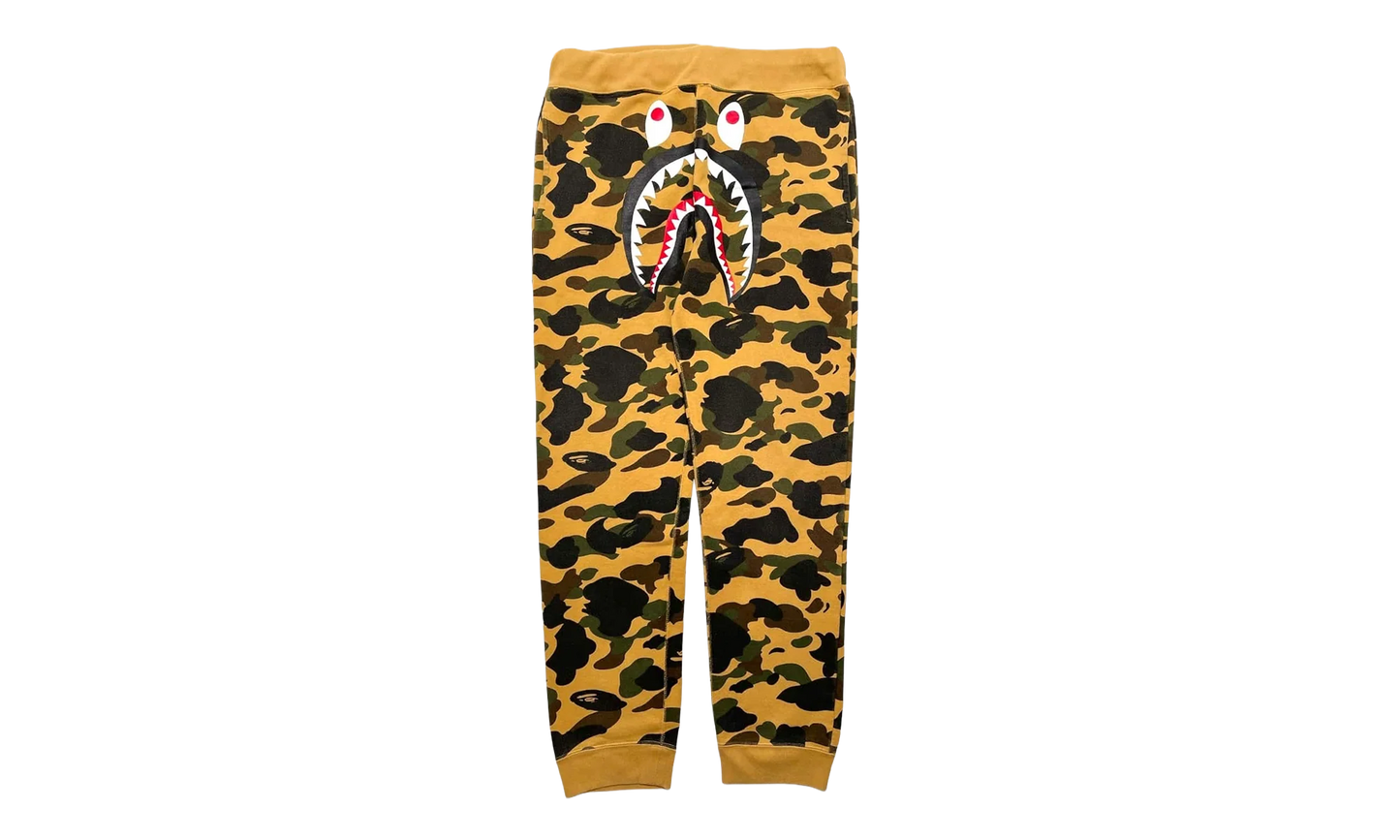 1st Camo Shark Slim Sweatpants "Yellow Green" B1CSSSGY