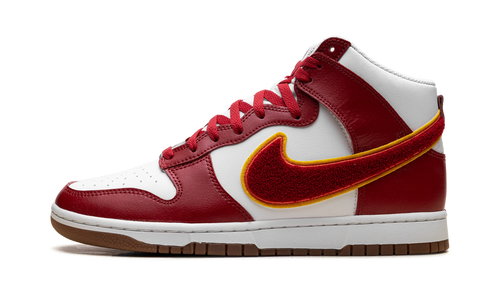 Dunk High "Chenille Swoosh White Gym Red" DR8805 101