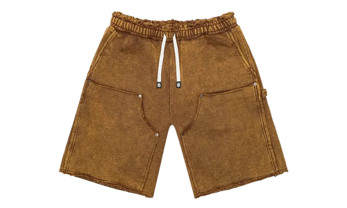 Carpenter Distressed Shorts "Muddy Brown Wash" GS194