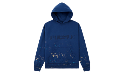 Sequin Splatter Paint Hoodie "Blue" P401 MFNZ425