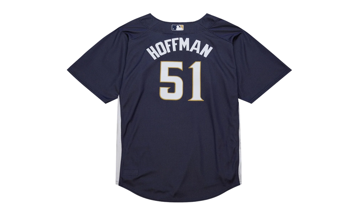 MLB Trevor Hoffman Authentic Batting Practice Pullover Jersey "2007 San Diego Padres – Navy" ABPJAC20014 SDPNAVY07THF