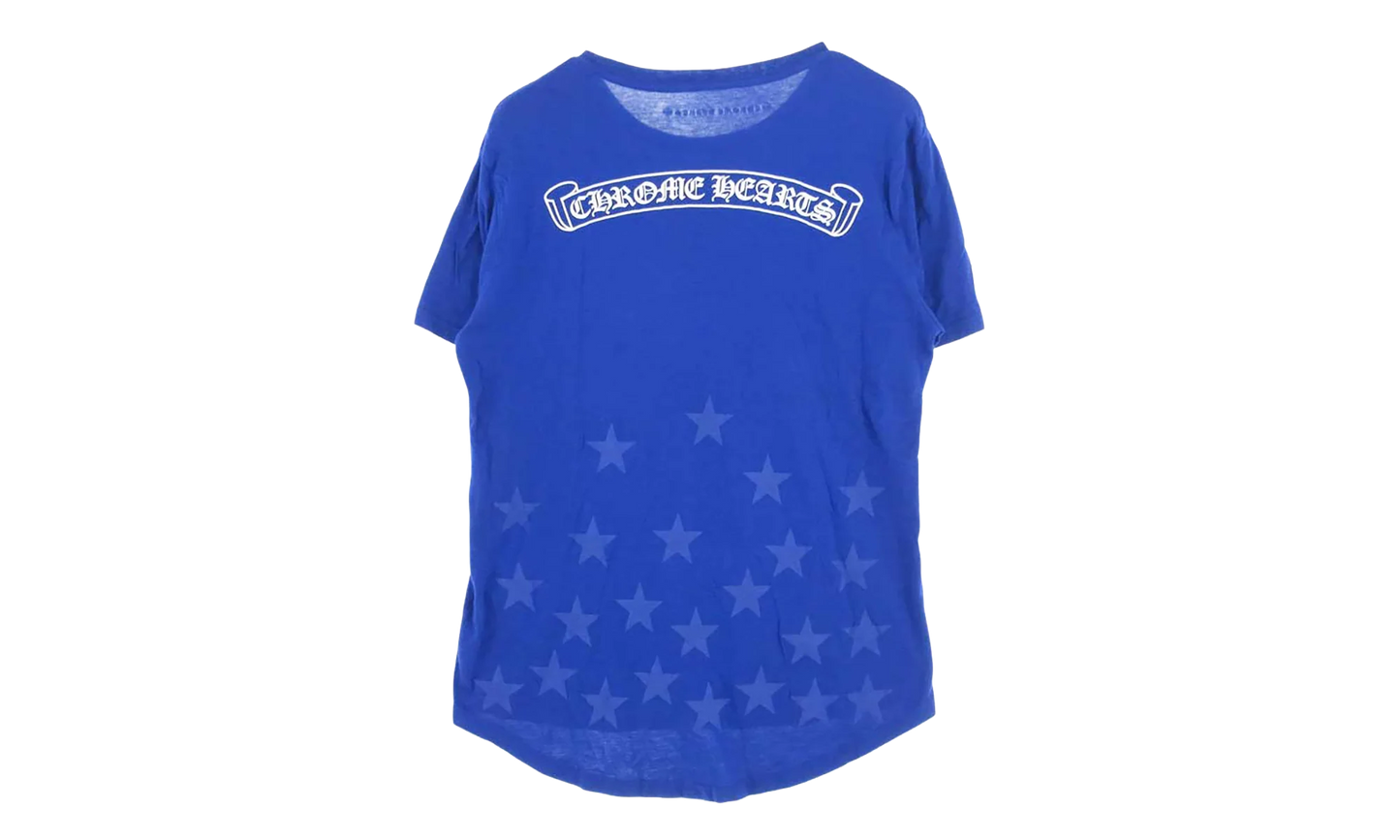 Vertical Logo Graphic Print T-Shirt "Blue" CHRM0823