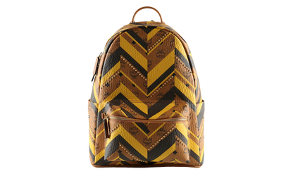 Medium Stark Mega Monogram Backpack in Visetos "Cognac" MMKFAVE03CO001