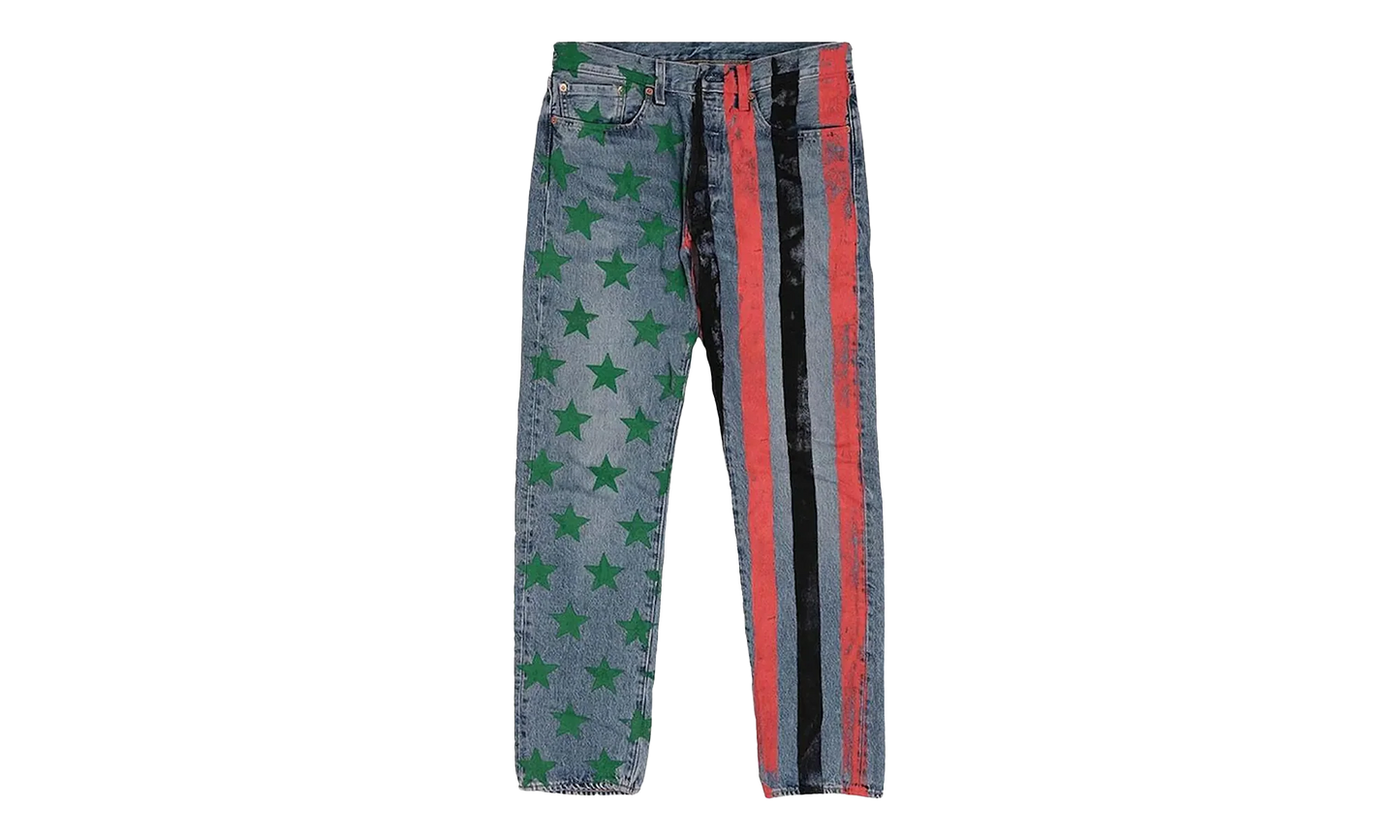 Cactus Plant Flea Market 4th of July Denim Jeans "Blue" DT378