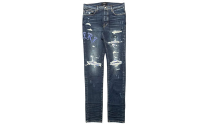 Old English Logo Bandana Patch Jeans "Deep Classic Indigo Multi" PS22MDS148 403
