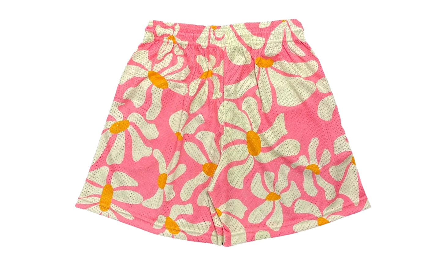 EE Basic Shorts "Pink Daisies / Yellow" EE168