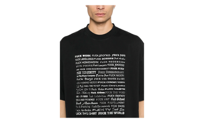 Fuck Everything T-Shirt "Washed Out Black" ME76TR212BX WASH
