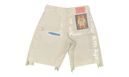 Repair Double-Wide Carpenter Shorts "Beige" BWA114