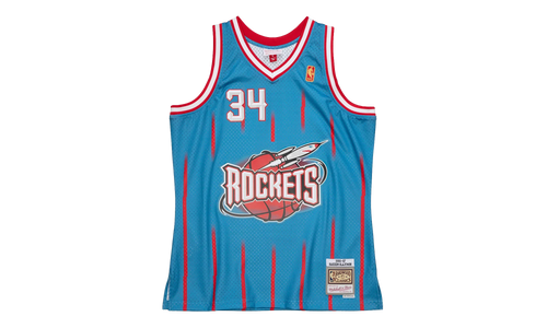 NBA Hakeem Olajuwon Reload 2.0 Swingman Jersey "1996 Houston Rockets - Blue" SMJYGS20080 HROLTBL96HOL