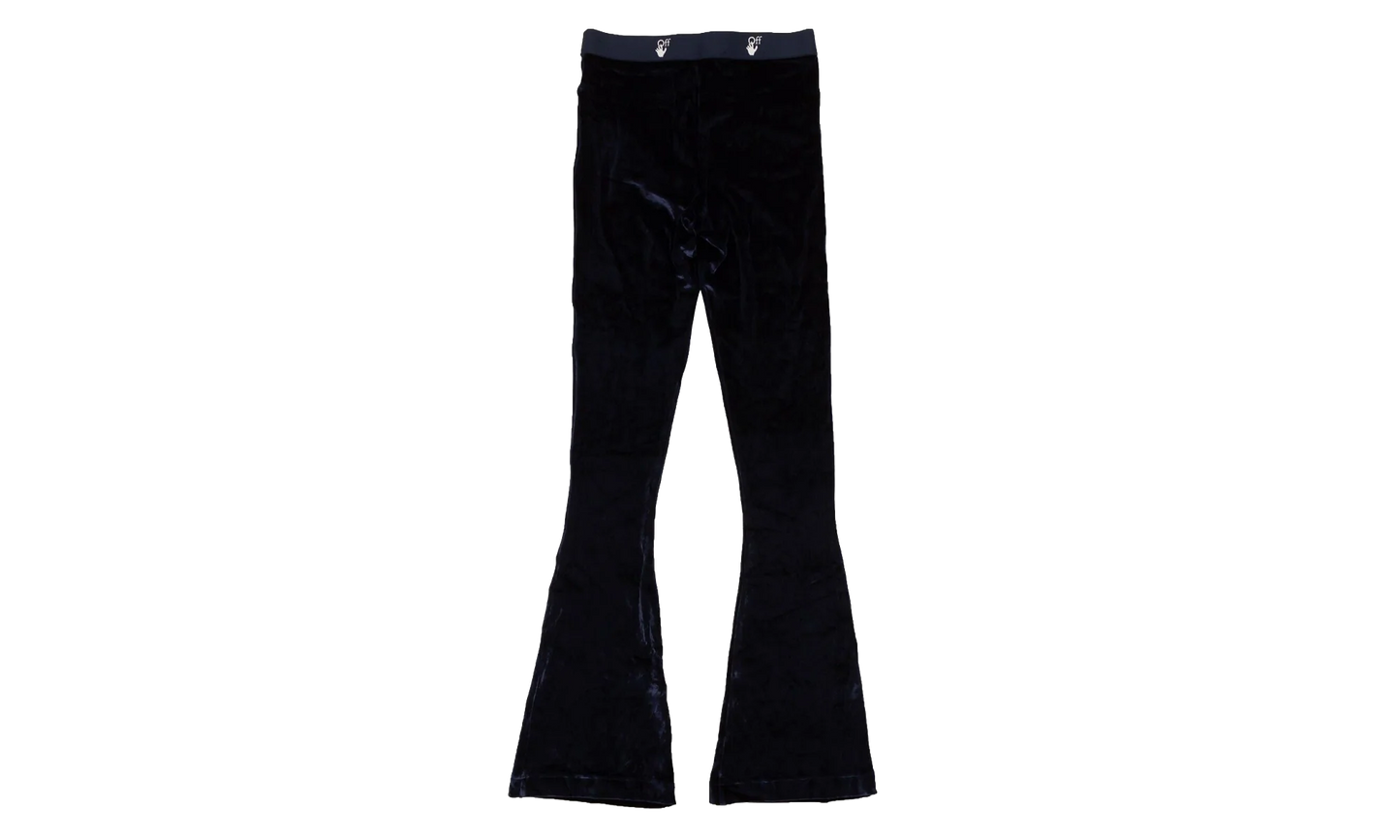 Velour Flared Leggings "Blue" 95 OFW 1801