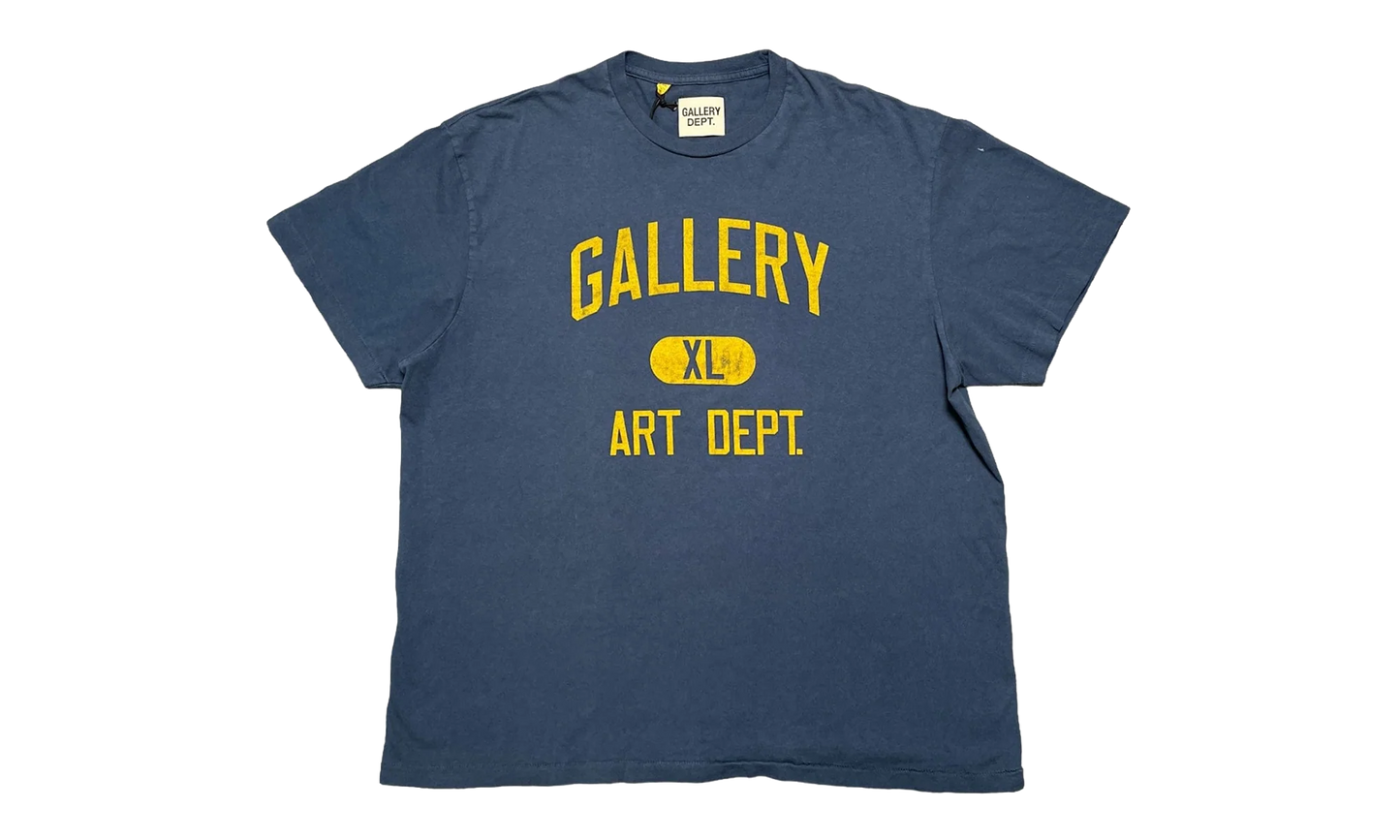 Art Dept Short Sleeve Tee Shirt "Navy Yellow" GDADSSTSNY