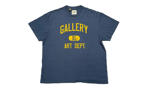 Art Dept Short Sleeve Tee Shirt "Navy Yellow" GDADSSTSNY