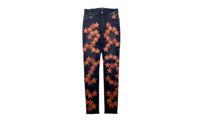 Leather Star Patch Jeans "Chemist - Aged Black" SS22MDS022 23