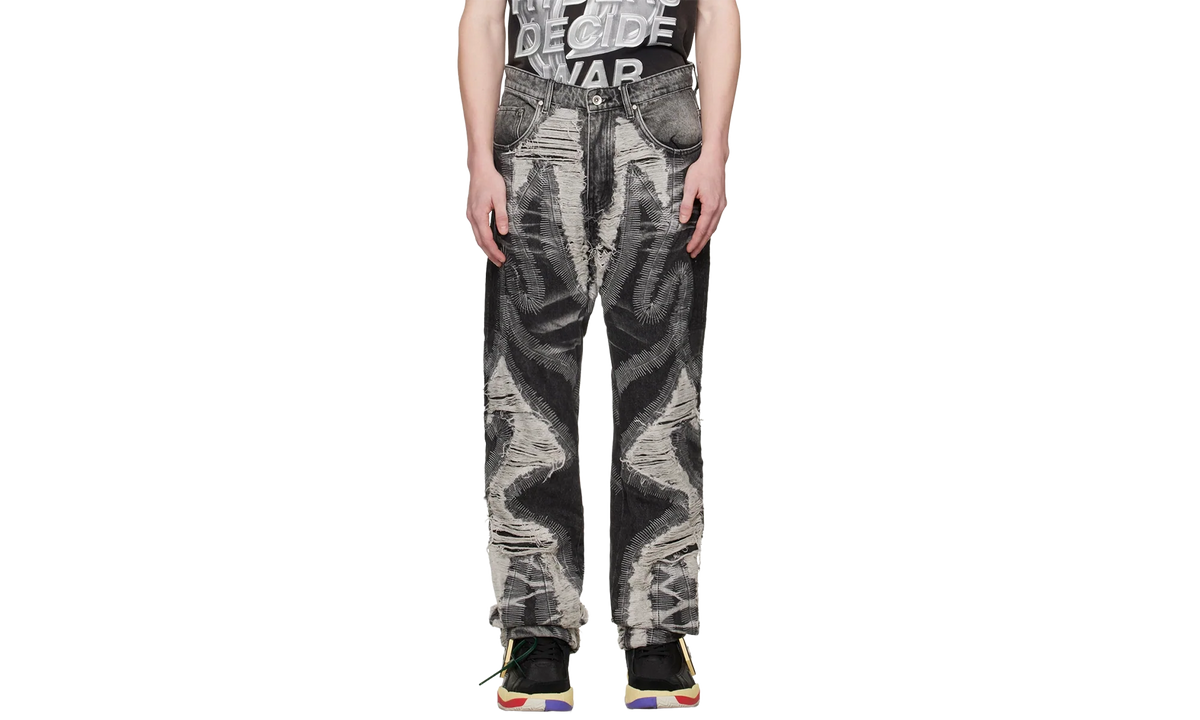 PATH WIDE-LEG JEANS "Coal" 232389M186005