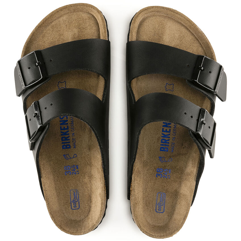 Arizona Birko-flor Soft Footbed Sandal in Black