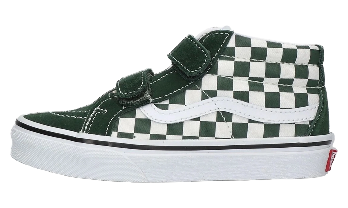 Checkerboard Sk8-Mid Reissue Hook and Loop PS "Green / White" VN00018TBD6