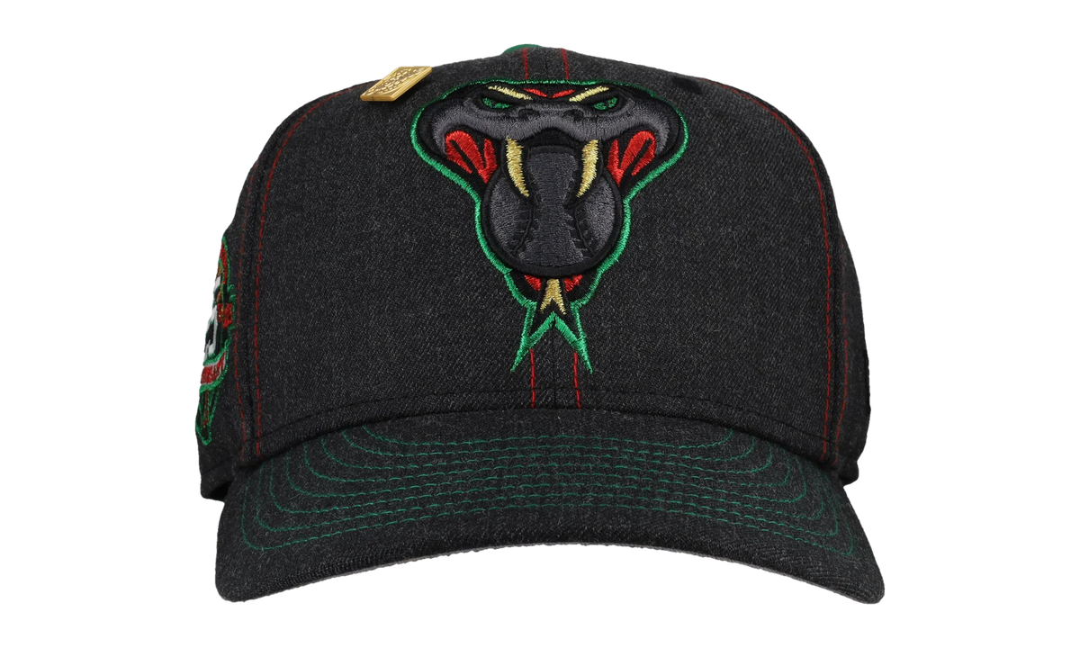 59FIFTY Arizona Diamondbacks 25th Anniversary Fitted Hat "Contrast Stitch / Black / Metallic" 123451298482