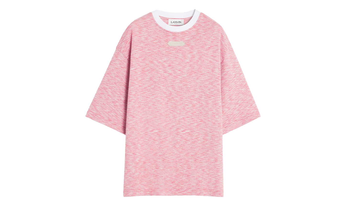 KNIT T-SHIRT "PINK CHINÉ" RM TS0026 J098 P24 340