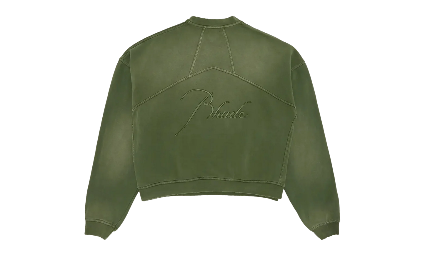Embroidered Crewneck "Sundry Olive" FW23SW01150854