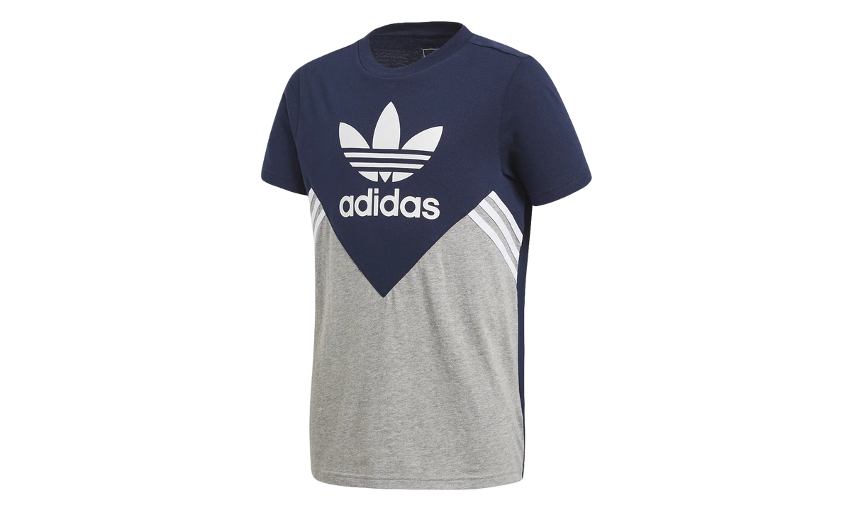 Originals Fleece T-Shirt GS "Collegiate Navy / Medium Grey Heather / White" CE1082