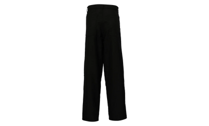 Wool Polyester Plain Gabardine Pants "Black" FN P004 051