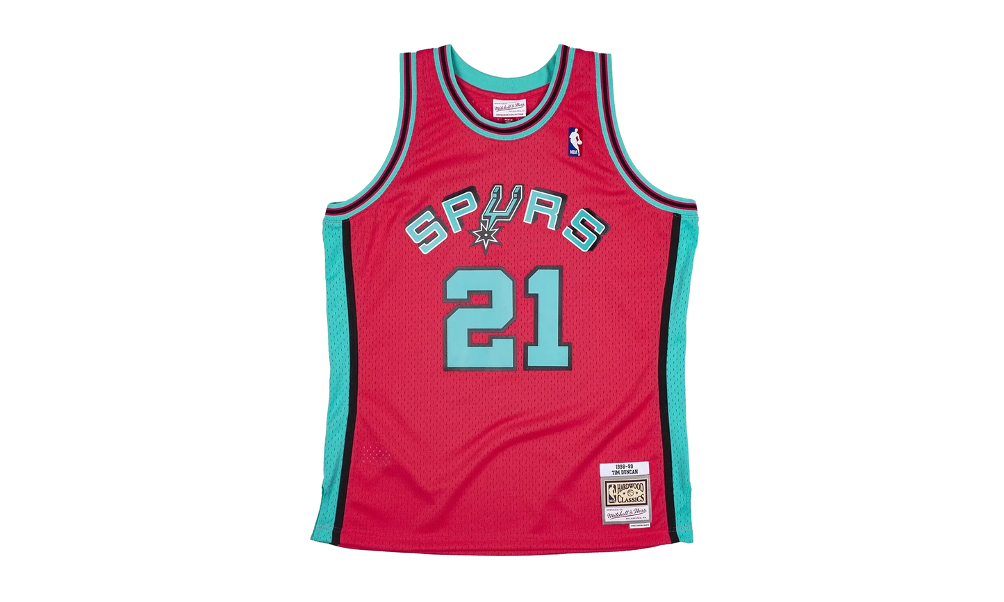 NBA Tim Duncan Reload Swingman Jersey "1998 San Antonio Spurs - Pink" SMJYCP19304 SASPINK98TDU