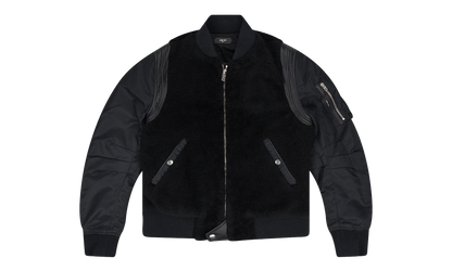 Shearling Bomber Jacket "Black" PS22MLJ026_BLACK