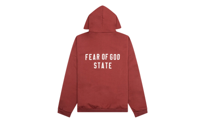 Heavy Fleece Full Zip Hoodie "Crimson" 192BT246246F