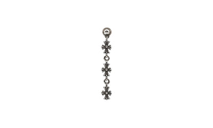 Tiny E Plus 3 Link Earring Drop "Single Earring - Silver" CHRM0669
