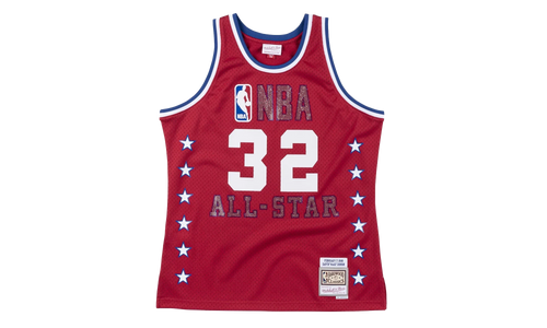 NBA Magic Johnson Rhinestone Swingman Jersey "1988 All-Star - Red" SMJYBW18018 ASWRED188EJH