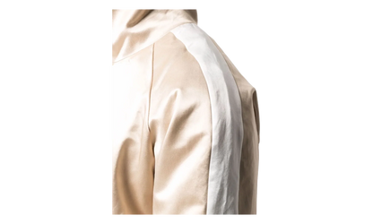 Zip Track Stripe Jacket "Champagne / White" MJT001 284