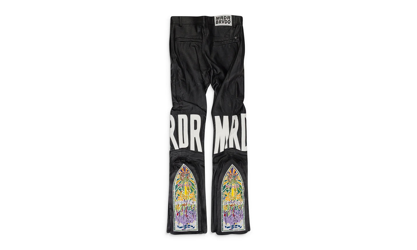 MRDR LEATHER PANTS "BLACK" 11200740002AW23