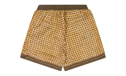 Weave Pattern Silk Shorts "Brown" SS22MPB017_Brown