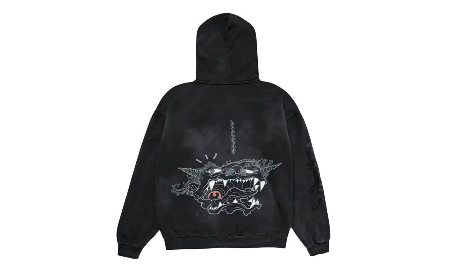 Travis Scott Cactus Jack x Fragment x Takashi Murakami Reborn Zip Hoodie "Black" CPFM45