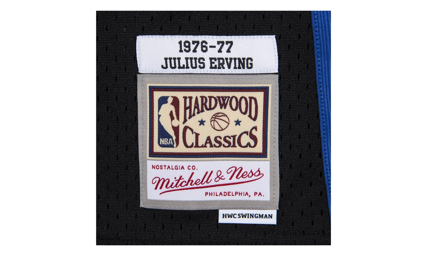 NBA Julius Erving Reload Swingman Jersey "1976 Philadelphia 76ers - Black" SMJYCP19300 P76BLCK76JER