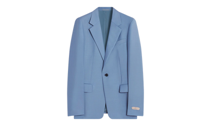 VIRGIN WOOL SINGLE-BREASTED JACKET "BLUE" RM JA0007 5858 P24 134